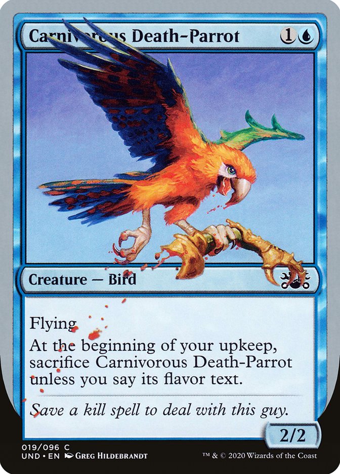 Carnivorous Death-Parrot [Unsanctioned] Magic: The Gathering