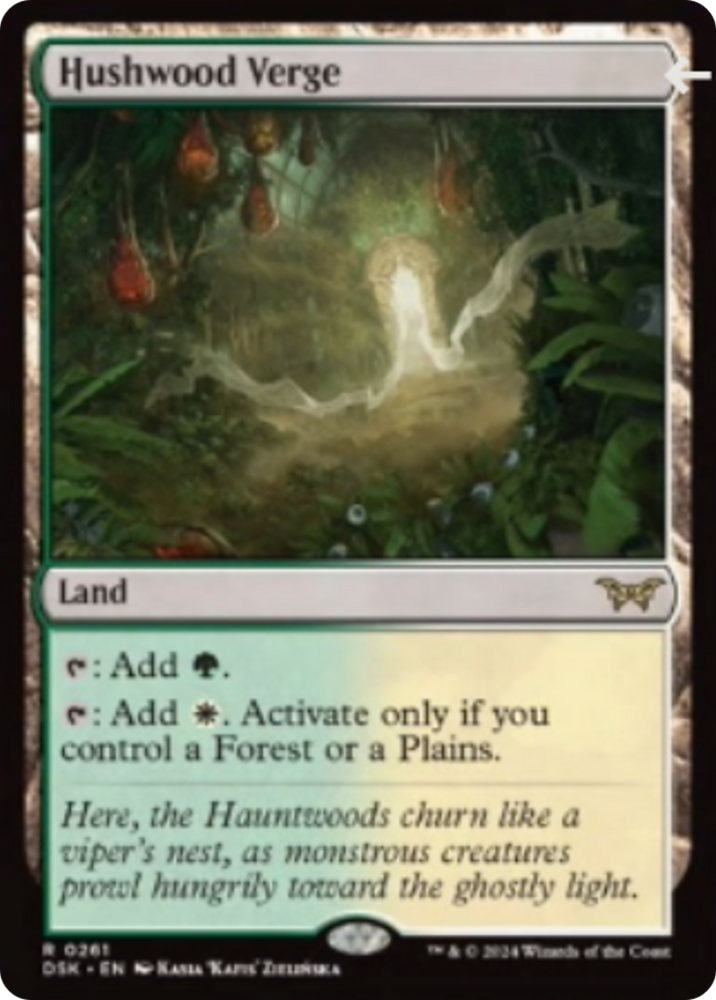 Hushwood Verge [Duskmourn: House of Horror] Magic: The Gathering
