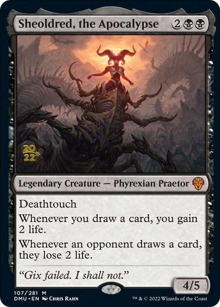 Sheoldred, the Apocalypse [Dominaria United Prerelease Promos] Magic: The Gathering