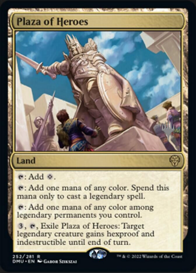 Plaza of Heroes (Promo Pack) [Dominaria United Promos] Magic: The Gathering
