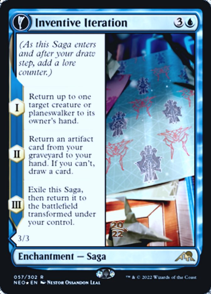 Inventive Iteration // Living Breakthrough [Kamigawa: Neon Dynasty Prerelease Promos] Magic: The Gathering