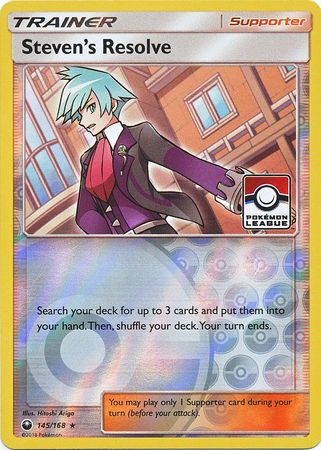 Steven's Resolve (145/168) (League Promo) [Sun & Moon: Celestial Storm] Pokémon