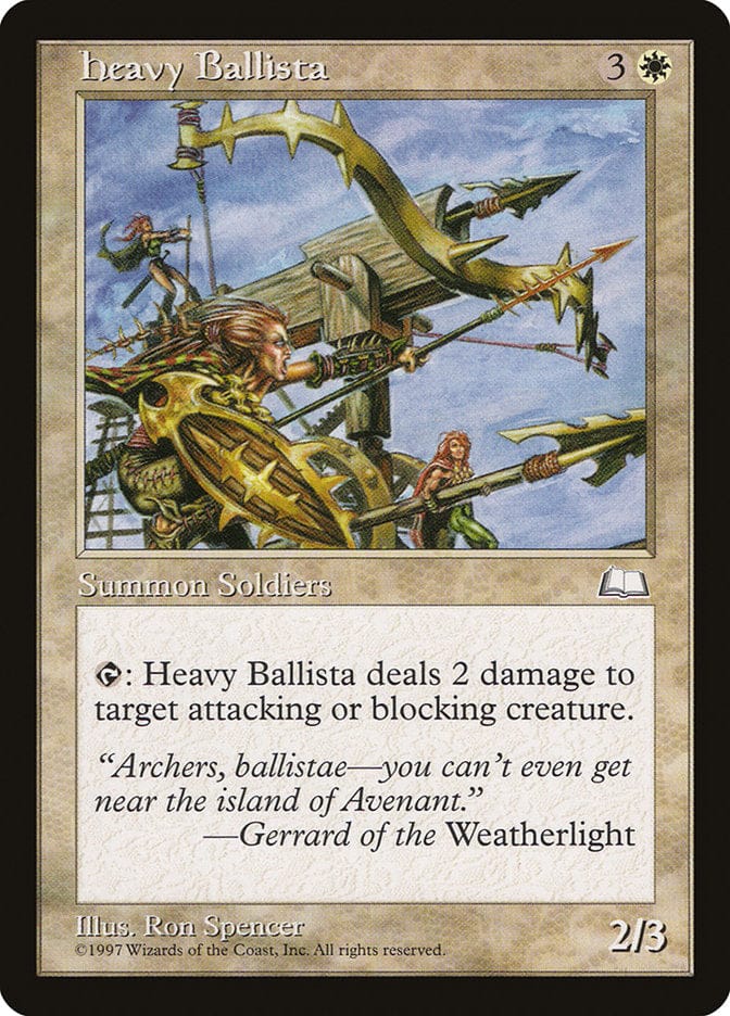 Heavy Ballista [Weatherlight] Magic: The Gathering