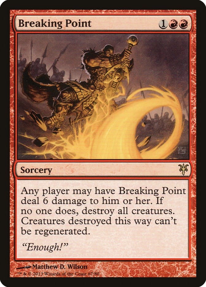 Breaking Point [Duel Decks: Sorin vs. Tibalt] Magic: The Gathering
