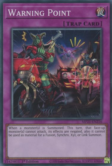Warning Point [MP21-EN216] Super Rare - Yugioh Cards For Your TCG Needs!