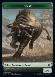 Saproling // Beast Double-Sided Token [Dominaria United Tokens] Magic: The Gathering