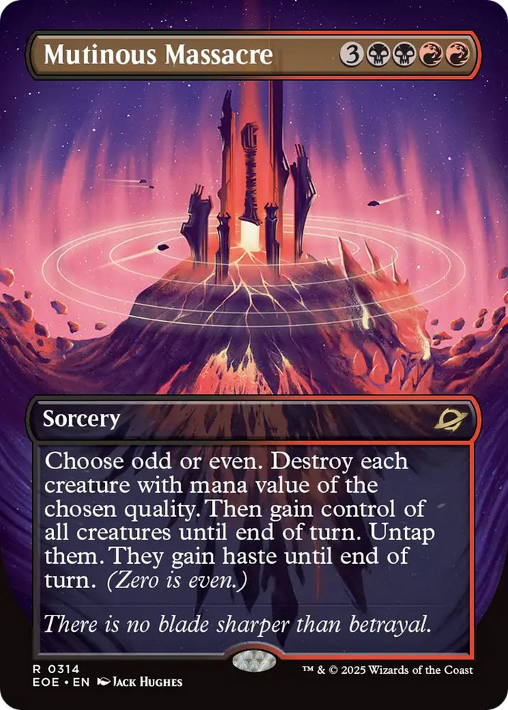 Mutinous Massacre (Borderless) [Edge of Eternities] Magic: The Gathering