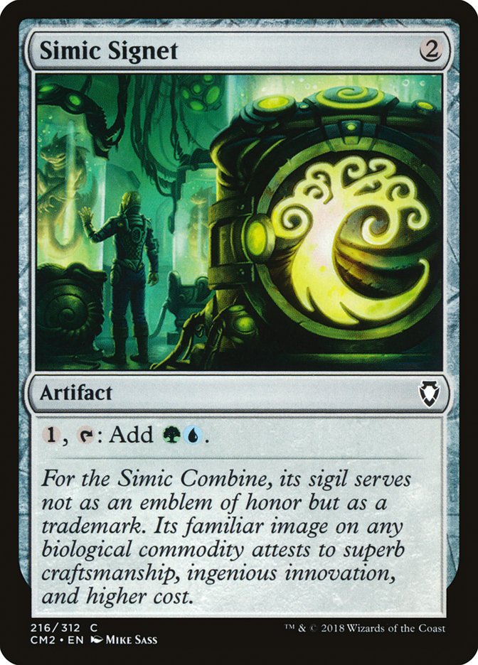Simic Signet (216/312) [Commander Anthology Volume II] Magic: The Gathering