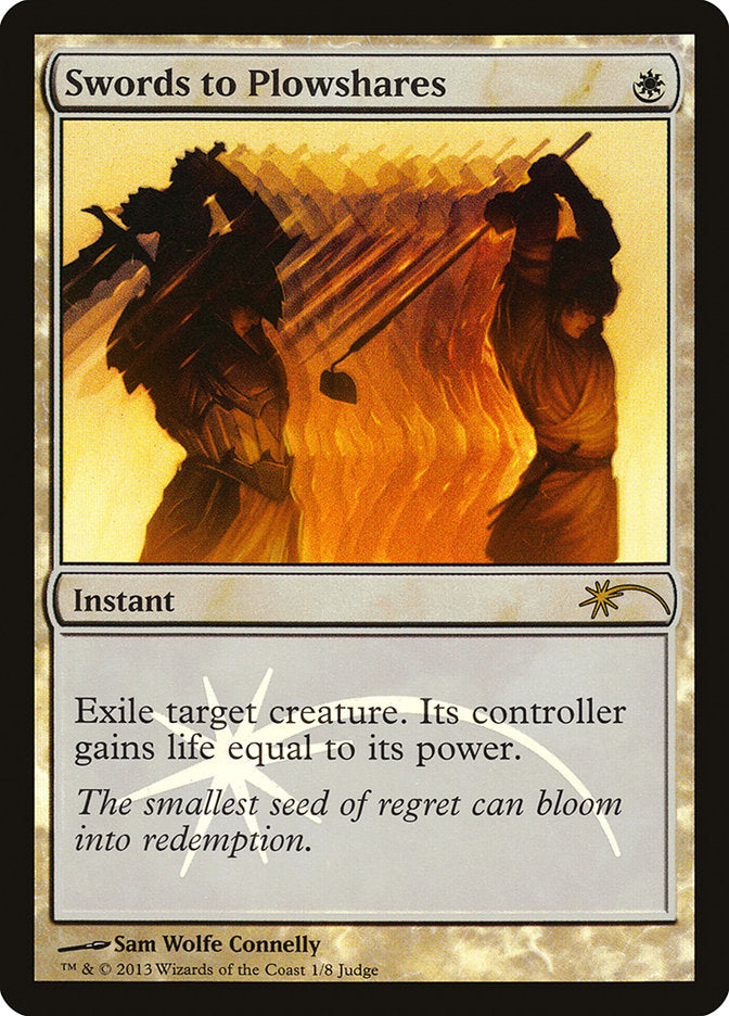 Swords to Plowshares [Judge Gift Cards 2013] Magic: The Gathering