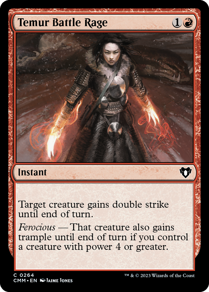 Temur Battle Rage [Commander Masters] Magic: The Gathering