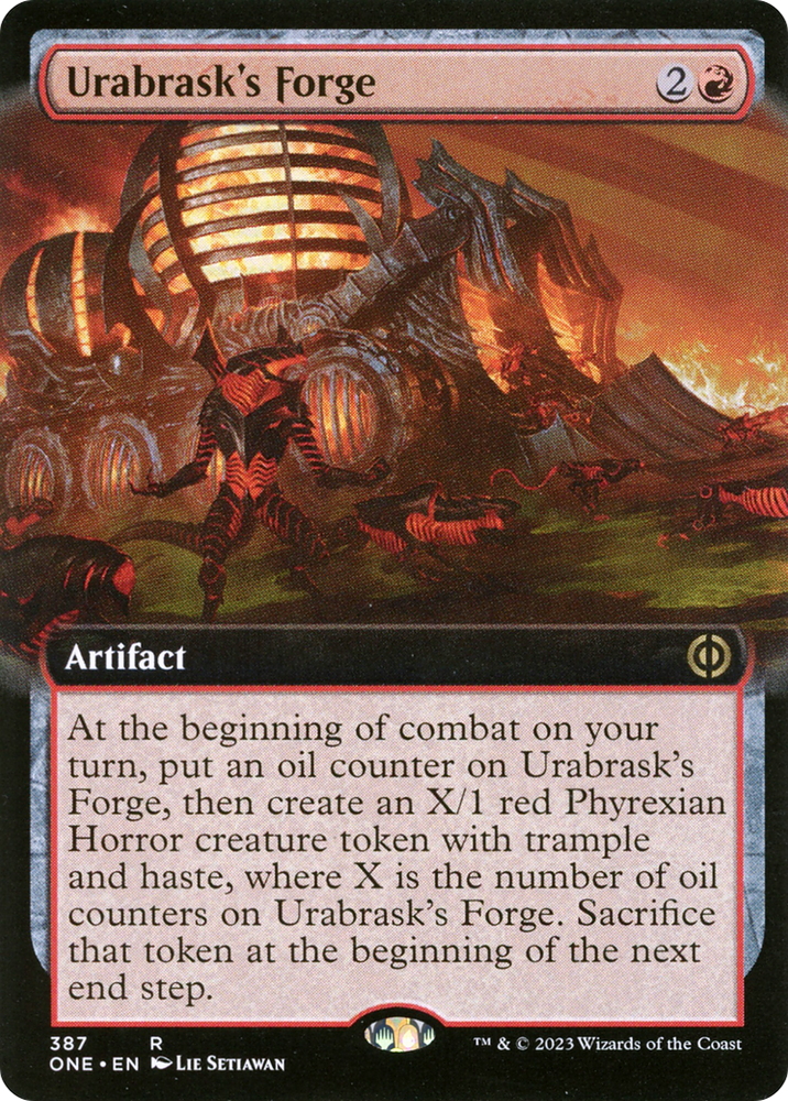 Urabrask's Forge (Extended Art) [Phyrexia: All Will Be One] Magic: The Gathering