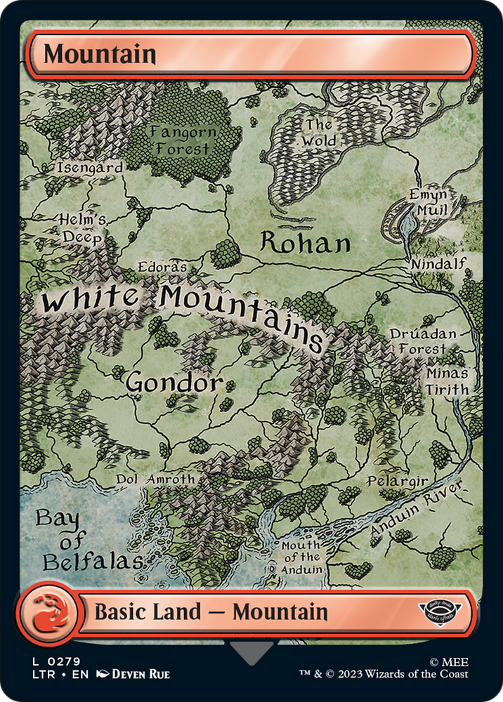 Mountain (279) [The Lord of the Rings: Tales of Middle-Earth] Magic: The Gathering