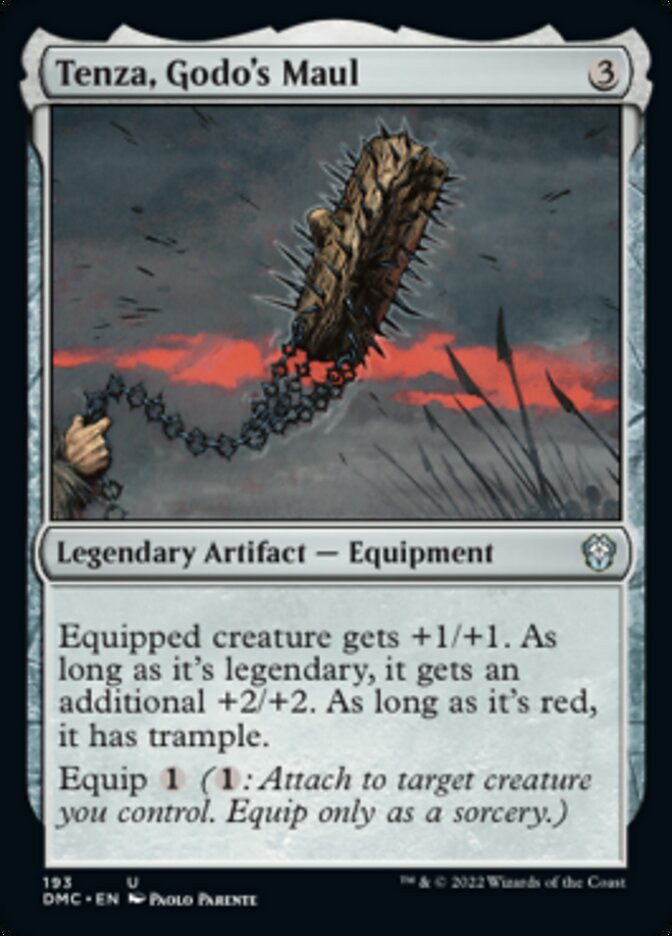 Tenza, Godo's Maul [Dominaria United Commander] Magic: The Gathering