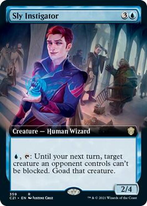 Sly Instigator (Extended Art) [Commander 2021] Magic: The Gathering