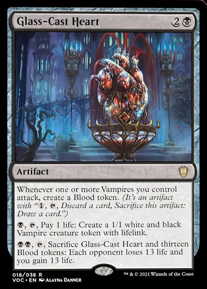 Glass-Cast Heart [Innistrad: Crimson Vow Commander] Magic: The Gathering