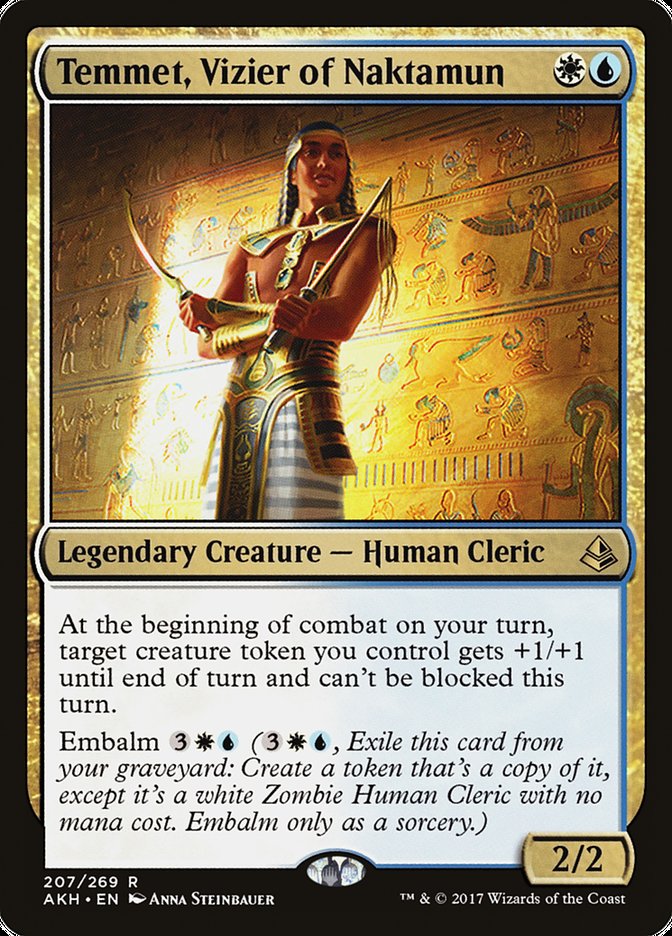 Temmet, Vizier of Naktamun [Amonkhet] Magic: The Gathering