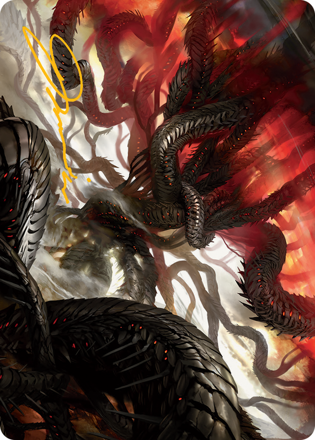 Realmbreaker, the Invasion Tree Art Card (Gold-Stamped Signature) [March of the Machine Art Series] Magic: The Gathering