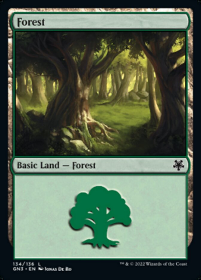 Forest (134) [Game Night: Free-for-All] Magic: The Gathering