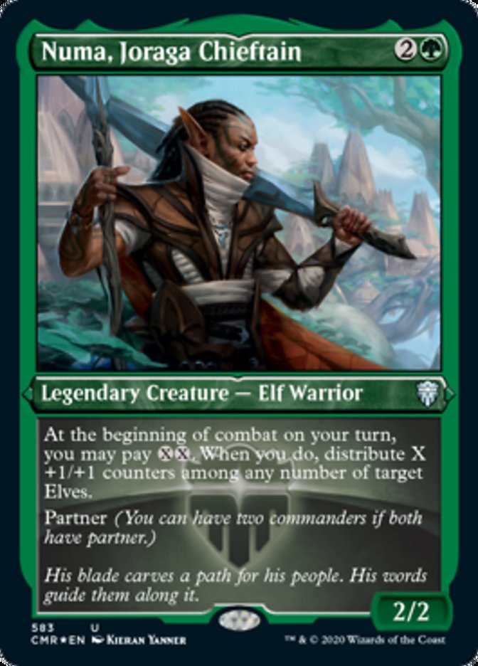 Numa, Joraga Chieftain (Etched) [Commander Legends] Magic: The Gathering