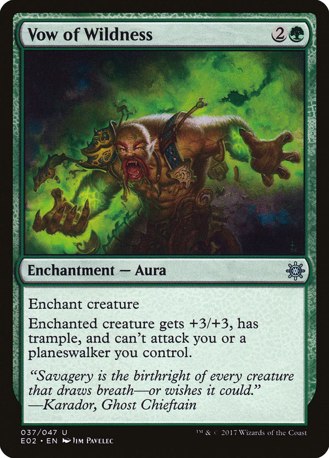 Vow of Wildness [Explorers of Ixalan] Magic: The Gathering