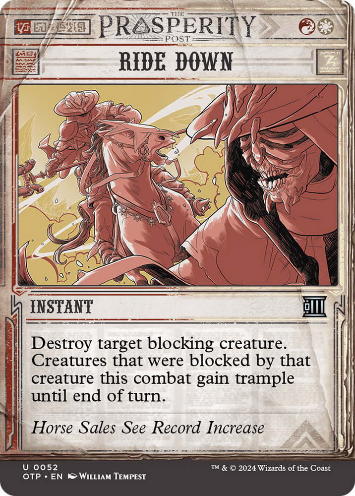 Ride Down [Outlaws of Thunder Junction: Breaking News] Magic: The Gathering