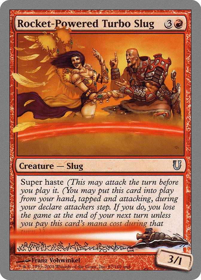 Rocket-Powered Turbo Slug [Unhinged] Magic: The Gathering