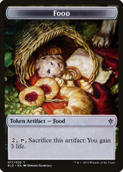 Dwarf // Food (17) Double-Sided Token [Throne of Eldraine Tokens] Magic: The Gathering