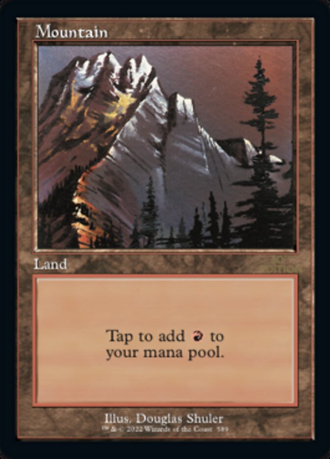 Mountain (Retro) (589) [30th Anniversary Edition] Magic: The Gathering