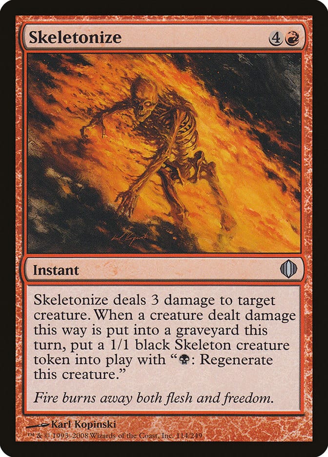 Skeletonize [Shards of Alara] Magic: The Gathering