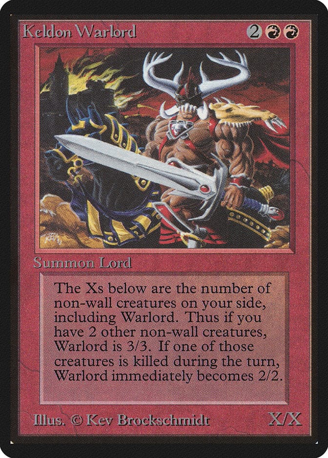 Keldon Warlord [Beta Edition] Magic: The Gathering