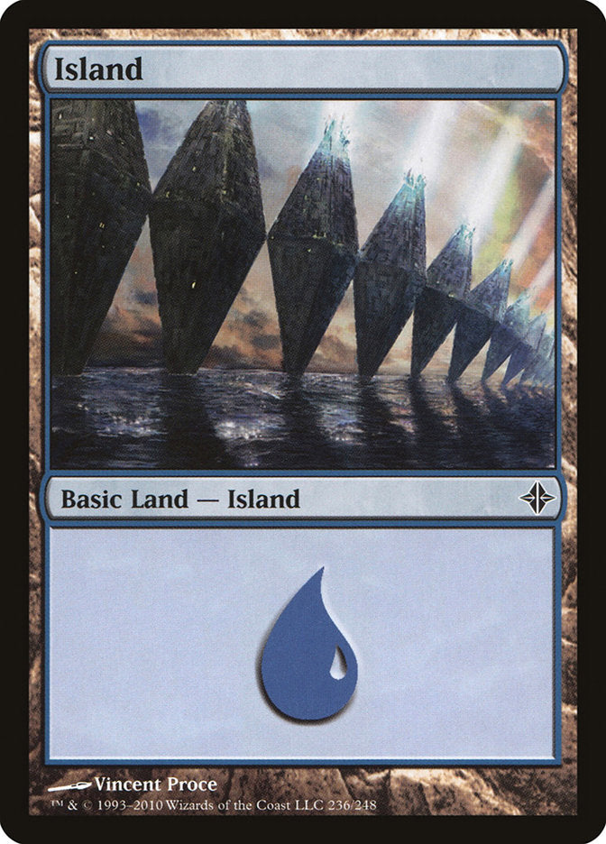 Island (236) [Rise of the Eldrazi] Magic: The Gathering