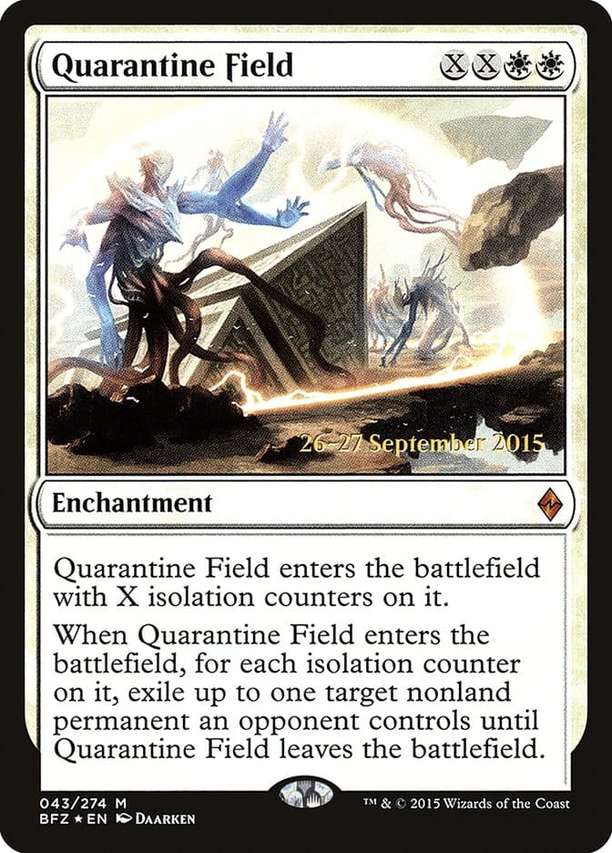 Quarantine Field [Battle for Zendikar Prerelease Promos] Magic: The Gathering