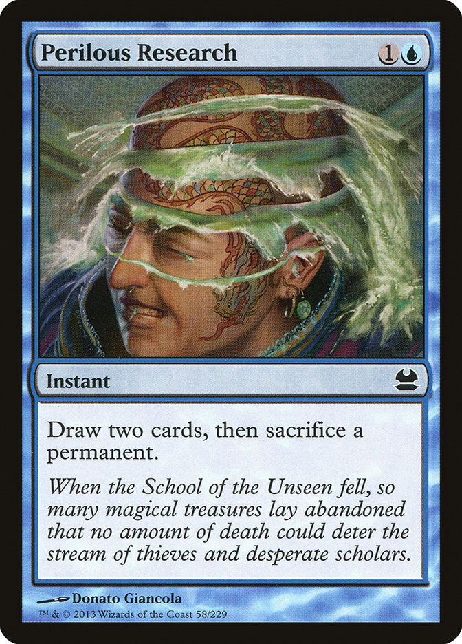Perilous Research [Modern Masters] Magic: The Gathering