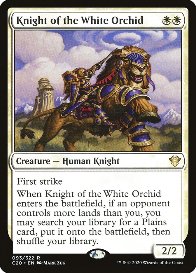 Knight of the White Orchid [Commander 2020] Magic: The Gathering