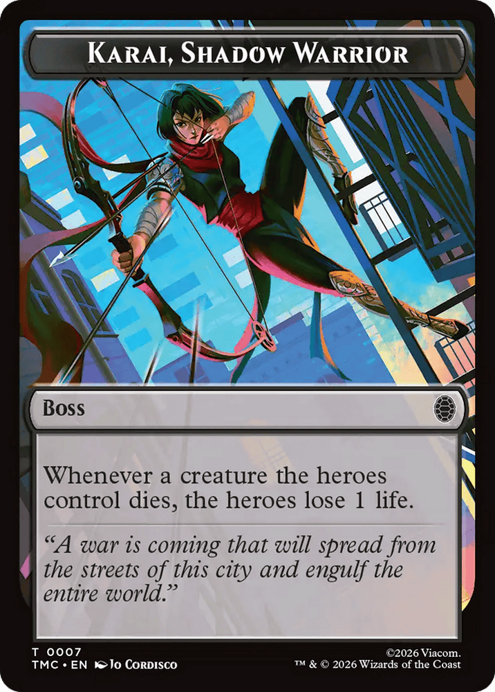 Karai, Shadow Warrior [Teenage Mutant Ninja Turtles Commander Tokens]
