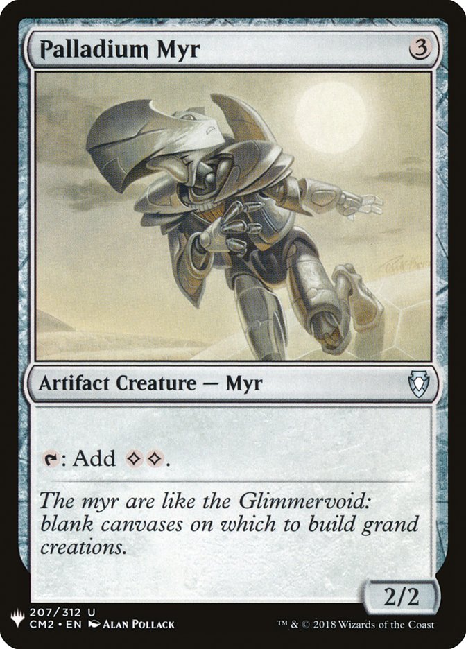 Palladium Myr [Mystery Booster] Magic: The Gathering