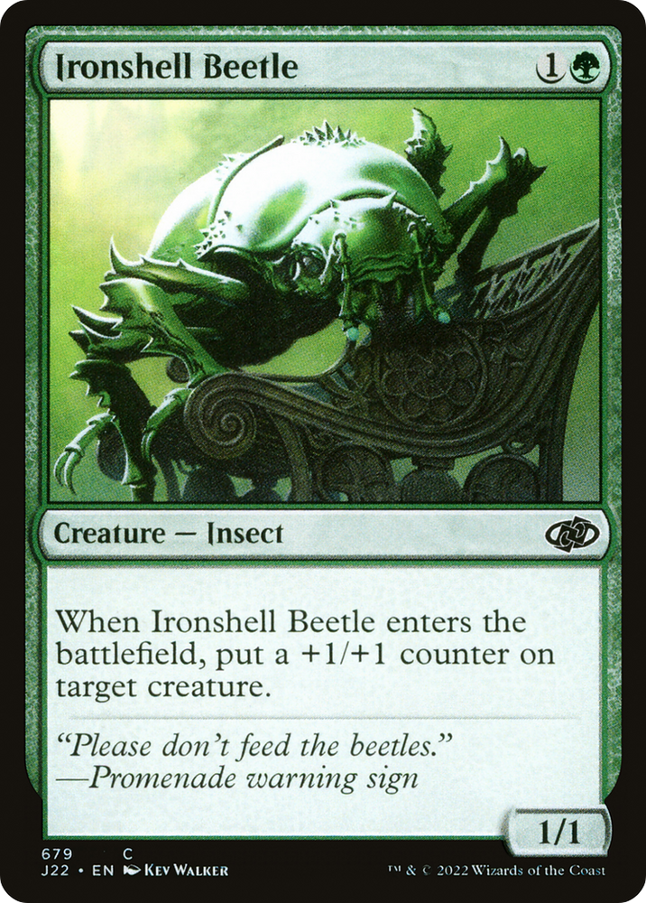 Ironshell Beetle [Jumpstart 2022] Magic: The Gathering