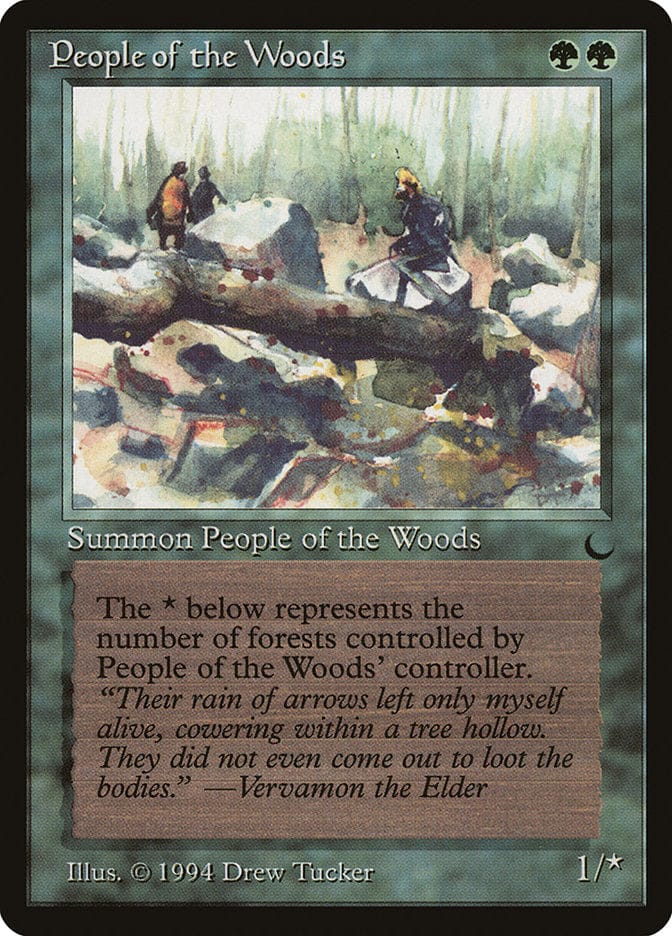 People of the Woods [The Dark] Magic: The Gathering