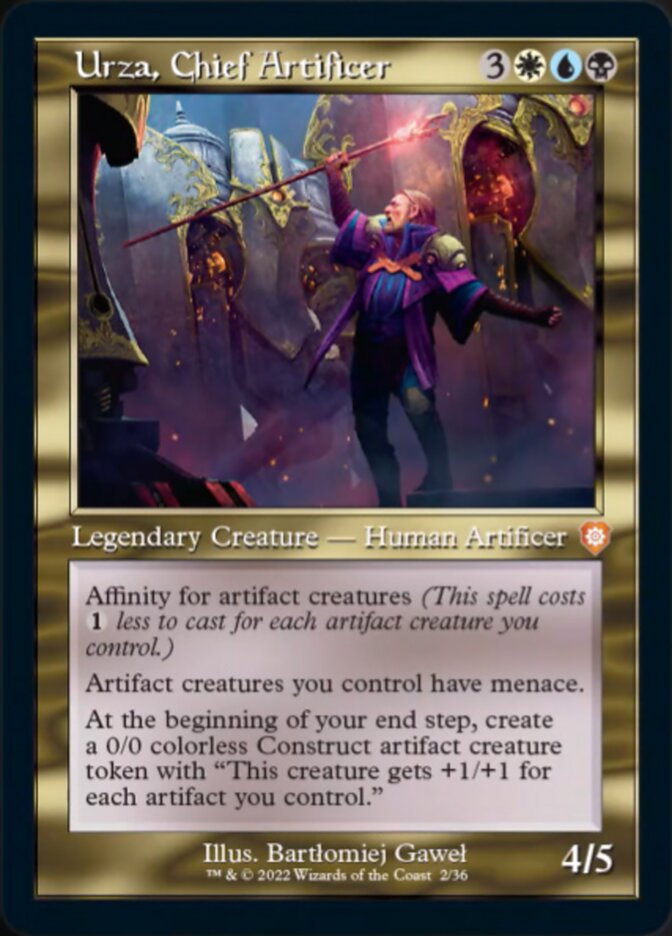 Urza, Chief Artificer (002) (Retro) [The Brothers' War Commander] Magic: The Gathering