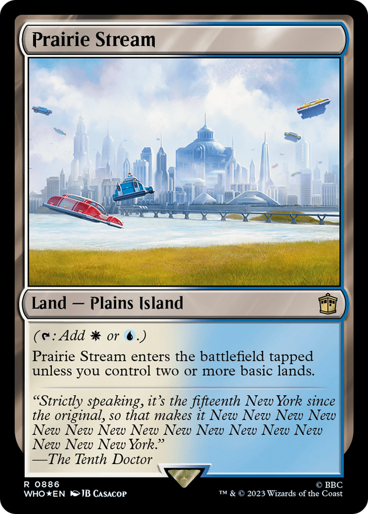 Prairie Stream (Surge Foil) [Doctor Who] Magic: The Gathering