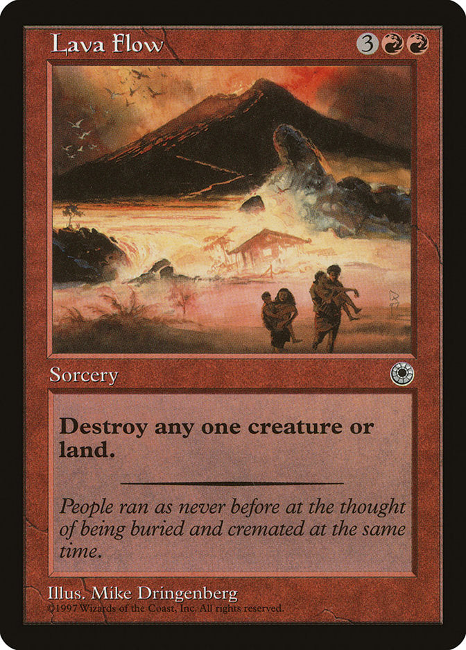 Lava Flow [Portal] Magic: The Gathering