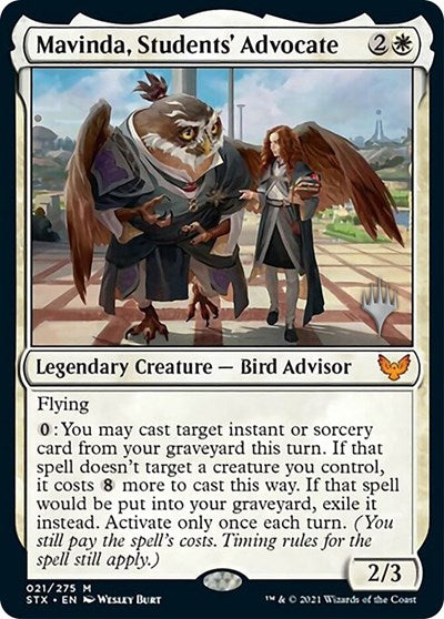 Mavinda, Students' Advocate (Promo Pack) [Strixhaven: School of Mages Promos] Magic: The Gathering
