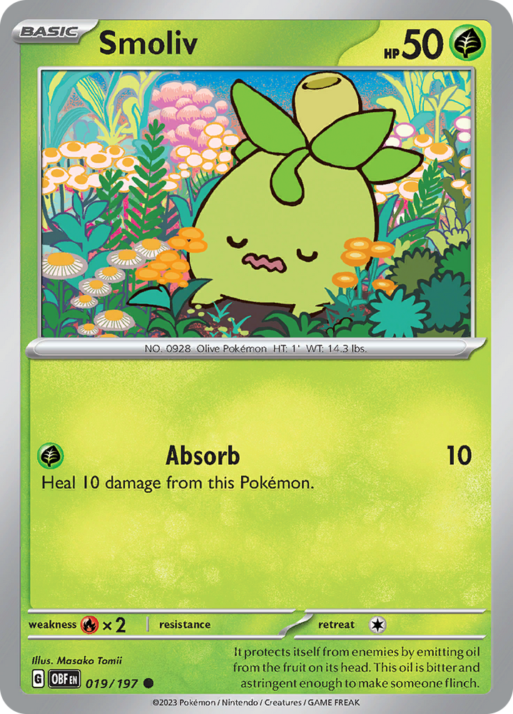 Smoliv (019/197) [Scarlet & Violet: Obsidian Flames] Pokémon