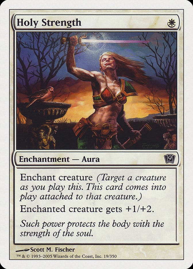 Holy Strength [Ninth Edition] Magic: The Gathering
