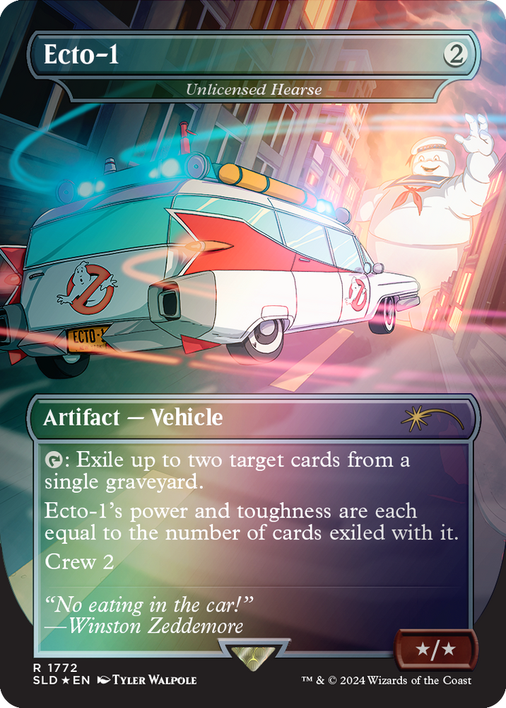 Ecto-1 - Unlicensed Hearse (Rainbow Foil) [Secret Lair Drop Series] Magic: The Gathering