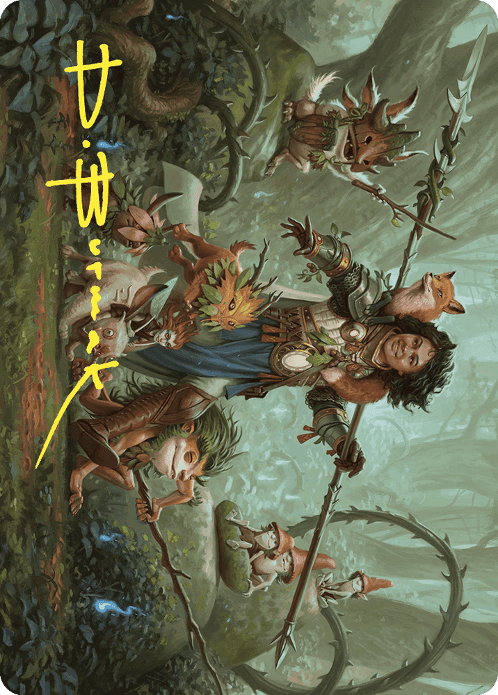 Ellivere of the Wild Court Art Card (Gold-Stamped Signature) [Wilds of Eldraine Art Series] Magic: The Gathering
