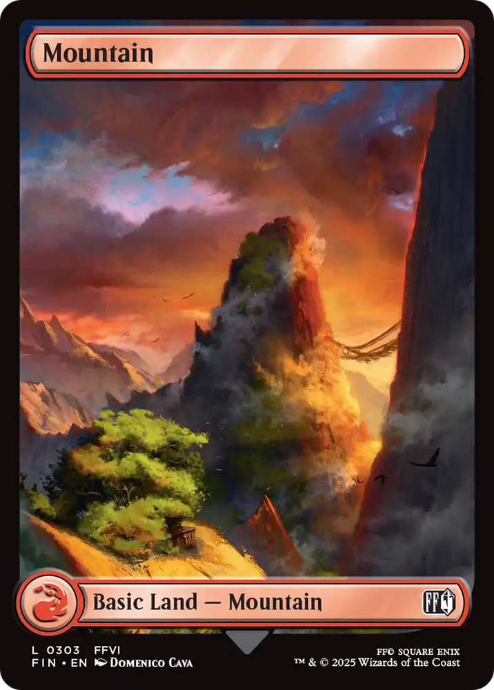 Mountain (0303) [FINAL FANTASY] Magic: The Gathering