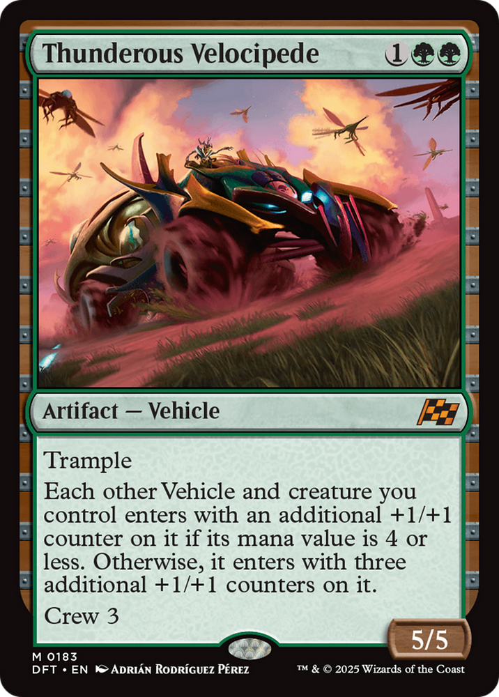 Thunderous Velocipede [Aetherdrift] Magic: The Gathering