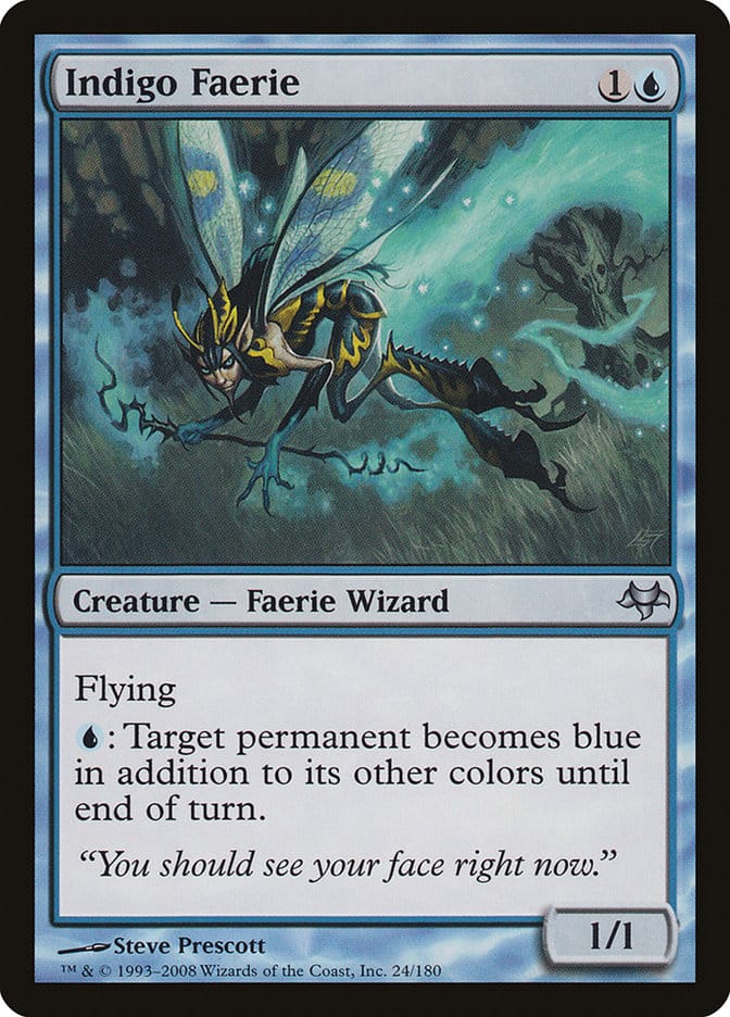 Indigo Faerie [Eventide] Magic: The Gathering