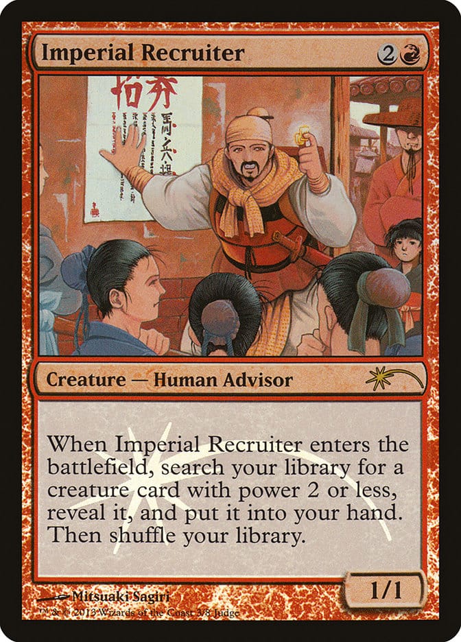 Imperial Recruiter [Judge Gift Cards 2013] Magic: The Gathering